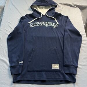 Mitchell Ness Dallas Mavericks Hoodie Sweater Womens M Hardwood Classics